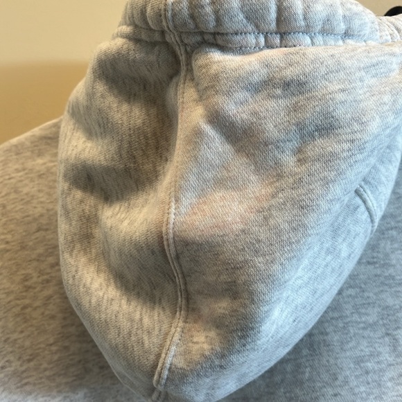 Nike Gray Hoodie with Black & White Nike Swoosh Logo and Front Pocket - Picture 7 of 8